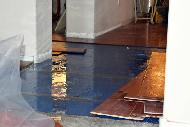 Professional Water Extraction technician working in Footville, WI